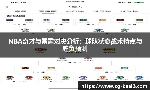 NBA奇才与雷霆对决分析：球队状态战术特点与胜负预测